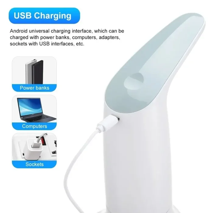 USB Charging Electric Water Bottle Pump with Base – Automatic Drinking Water Dispenser - Image 5