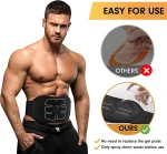 EMS Abdominal Massager Belt – USB Rechargeable Electric Waist Fitness Belt - Image 4