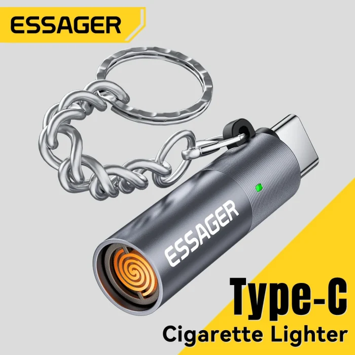 Essager TypeC Mini Cigarette Lighter Tungsten Wire Blowing Safety and Energy Saving Without Charging Can Be Carried On The Plane - Image 1