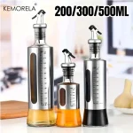 Glass Oil Dispenser Bottle with Scale – Olive Oil, Sauce & Seasoning Container