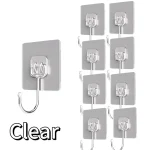 Self Adhesive Hooks Rotating Waterproof Strong Sticker Holder Wall Door Storage Hanging Hook Kitchen Bathroom Organizer - Image 7
