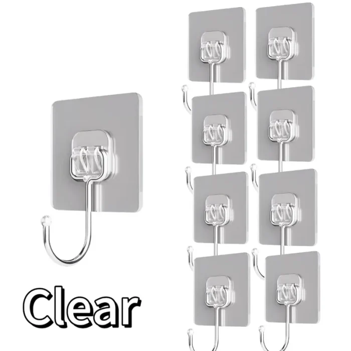 Self Adhesive Hooks Rotating Waterproof Strong Sticker Holder Wall Door Storage Hanging Hook Kitchen Bathroom Organizer - Image 7