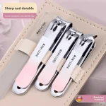 For Complete 7/8 Pcs Set Manicure Kit Nail Clippers with Clippers Cuticle Pusher & Trimmer Portable Gift For Women and Men - Image 4