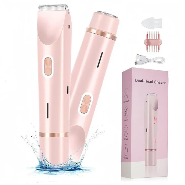 1SET  Electric Body Shaver Complete Kit,Cordless Waterproof Hair Removal Trimmer Set,Gentle Hypoallergenic Blades - Image 2