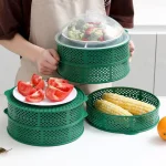6 Layer Stackable Food Cover Storage Tray - Image 2