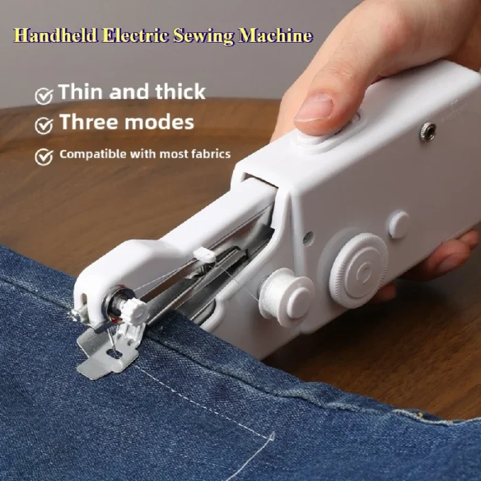 Portable Mini Sewing Machine Handheld Electric Sewing Machine With Bobbin Suitable for Needlework and Manual Work Hand Home DIY - Image 1
