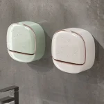 Wall Mounted Soap Dish With Drainage Box Waterproof Punch-Free Bathroom Drain Soap Box Soap Storage Case Bathroom Accessories - Image 4