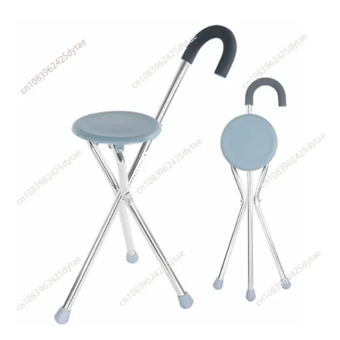 Cane folding with stool portable elderly non-slip cane walker chair travel assistance - Image 6