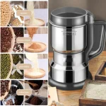 High Power Electric Coffee Grinder Kitchen Cereal Nuts Beans Spices Grains Grinder Machine Multifunctional Home Coffee Grinder - Image 5