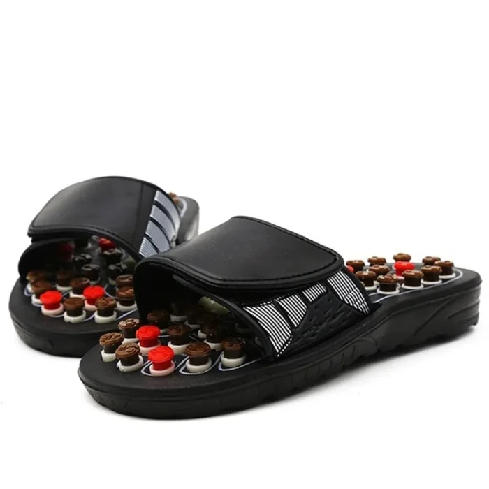 Acupoint Massage Slippers For Men Women Sandals Feet Chinese Acupressure Therapy Medical Rotating Foot Massager Shoes Unisex - Image 7