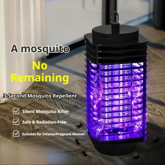 UV Night Light Electric Shock Mosquito Killer Lamp LED Portable Trapping and Insect Killing Lamp Physical Black Fly Traps Office - Image 1