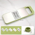 Slicer Stainless Steel Vegetable Slicer with 3 Blades Julienne Slicer Cutter for Potato Carrot - Image 8