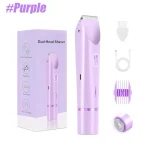1SET  Electric Body Shaver Complete Kit,Cordless Waterproof Hair Removal Trimmer Set,Gentle Hypoallergenic Blades - Image 9