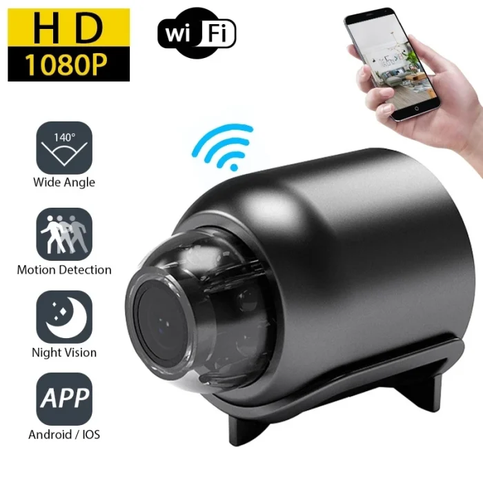 1080P HD Mini WiFi Camera with Night Vision - Image 1