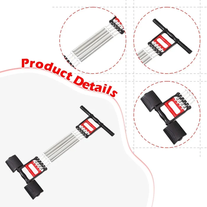Spring Chest Expander – 5 Spring Adjustable Resistance Arm & Chest Strength Trainer - Image 6
