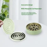 Metal Mosquito Coil Burner Holder With Lid Insect Repellent Spiral Incense For Home Patio Camping Desktop Storage Picnic Desk - Image 3