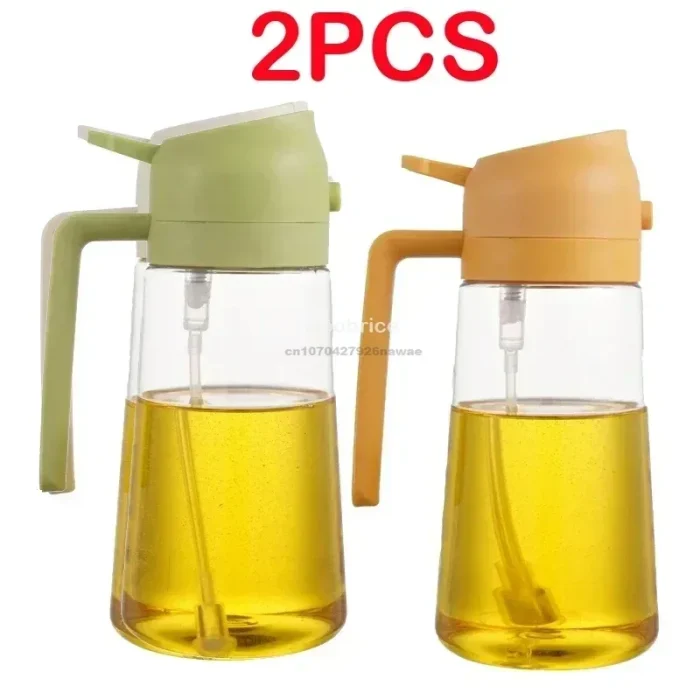2 In1 Oil Spray Bottle Plastic Kitchen Barbecue Cooking Olive Oil Dispenser Oil Jar Baking Vinegar Soy Sauce Spray Container - Image 22