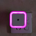 1-4pcs LED Wireless Sensor Night Light – Mini Square Automatic Light with EU/US Plug - Image 12