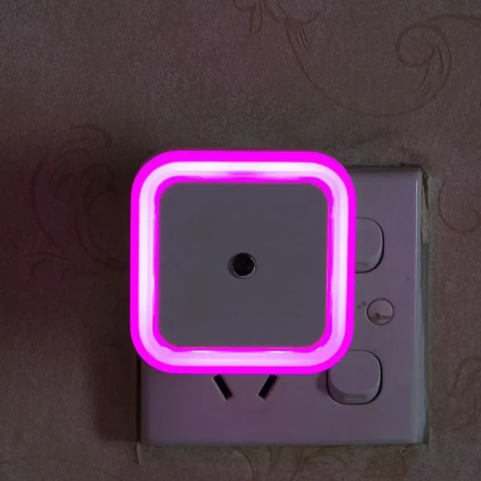 1-4pcs LED Wireless Sensor Night Light – Mini Square Automatic Light with EU/US Plug - Image 12
