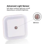 1-4pcs LED Wireless Sensor Night Light – Mini Square Automatic Light with EU/US Plug - Image 4