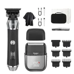 Kemei 2290 2293 Professional Cordless Electric Hair Cutting Kit Hair Clipper Men Barber Fade Clipper and Zero Gapped Trimmer Set - Image 11