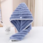 Wavy Pattern Hair Dry Hat Women's Thickened Water-Absorbent Hair Dry Hat Women's Cute Shower Cap Dry Hair Towel - Image 7