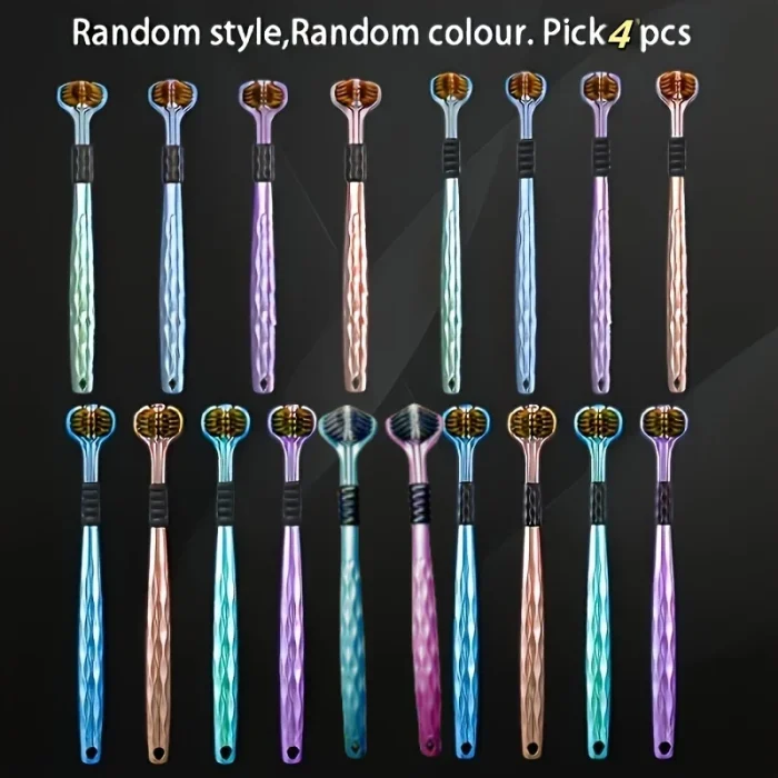 4 PCS set 3 Sided Toothbrush Bristle | Triple-Sided Manual Toothbrush for Adults & Teens - Image 4