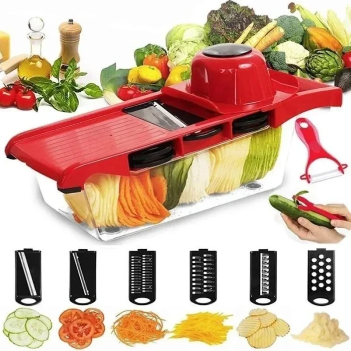 9 in 1 Vegetable Cutter – Multifunctional Slicer, Shredder & Grater - Image 2