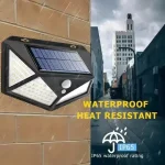100 LED Solar Outdoor Motion Sensor Light – Four-Sided Wall & Garden Lamp - Image 4