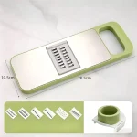 Slicer Stainless Steel Vegetable Slicer with 3 Blades Julienne Slicer Cutter for Potato Carrot - Image 7