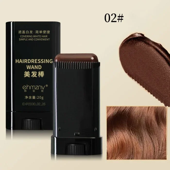 3Color Quick Touch-Up Hair Stick Temporary Color Stick Portable Temporary Quick Coverage Hair Pen Disposable Hair Dye Stick Comb - Image 9