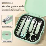 For Complete 7/8 Pcs Set Manicure Kit Nail Clippers with Clippers Cuticle Pusher & Trimmer Portable Gift For Women and Men - Image 10