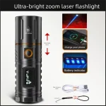 Durable 5 Levels Zoomable Flashlight Rechargeable Waterproof LED Flashlight High Power Ultra-Bright Torch - Image 7