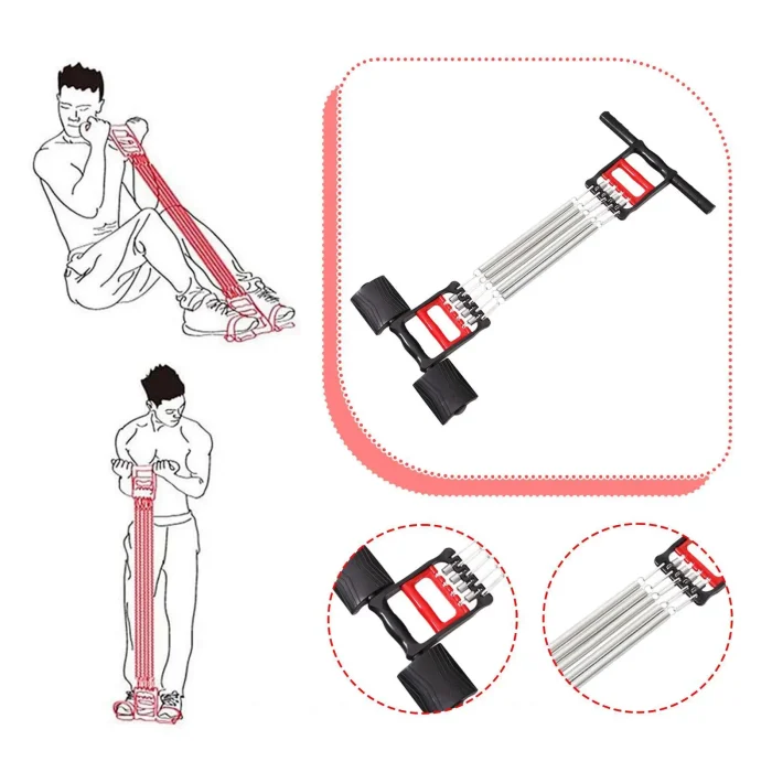 Spring Chest Expander – 5 Spring Adjustable Resistance Arm & Chest Strength Trainer - Image 4