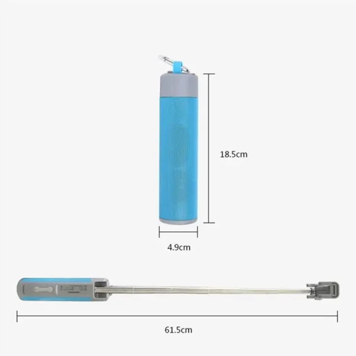 Portable Bluetooth Selfie Stick Speaker – Handheld Speaker with Light & Power Bank - Image 2