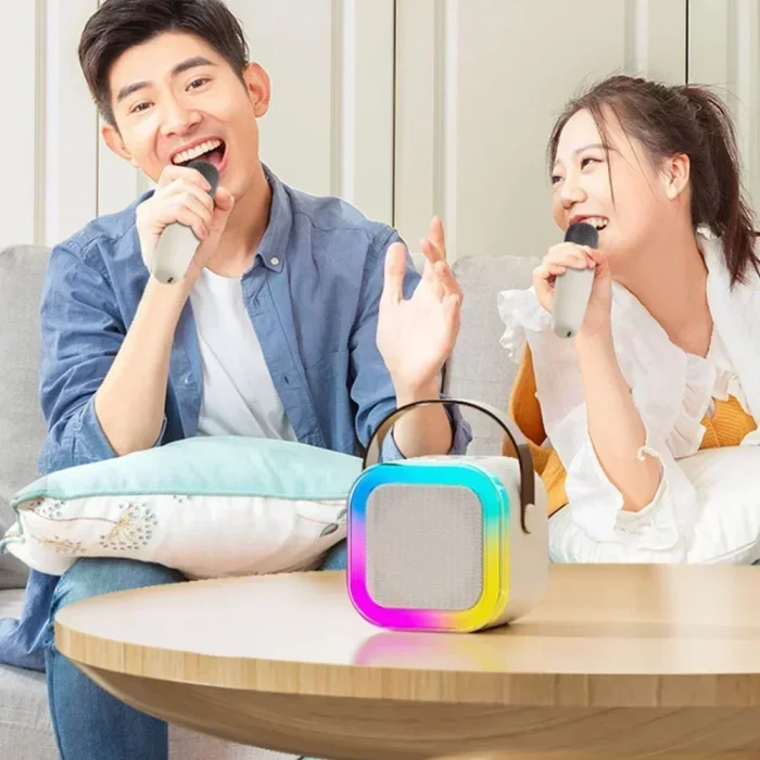 K12 Bluetooth Karaoke Machine – Portable 5W Speaker with Wireless Microphone & RGB Light - Image 4