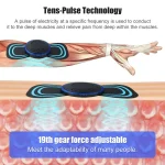 EMS Pulse Neck Massager Sticker Tens Cervical Massageador Back Masajeador Patch Muscle Stimulator Pain Relief Gel Pads Stretcher - Image 3