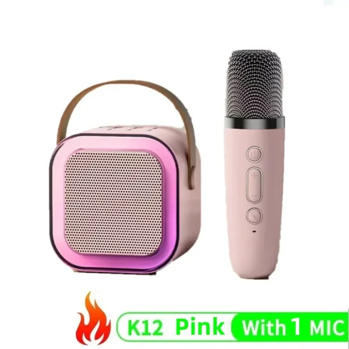 K12 Bluetooth Karaoke Machine – Portable 5W Speaker with Wireless Microphone & RGB Light - Image 9