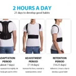 Back Brace Posture Corrector for Women & Men, Adjustable Back Lumbar Support Belt Shoulder Posture Support for Improve Scoliosis - Image 5