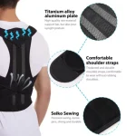 Back Brace Posture Corrector for Women & Men, Adjustable Back Lumbar Support Belt Shoulder Posture Support for Improve Scoliosis - Image 4