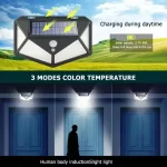 100 LED Solar Outdoor Motion Sensor Light – Four-Sided Wall & Garden Lamp - Image 6