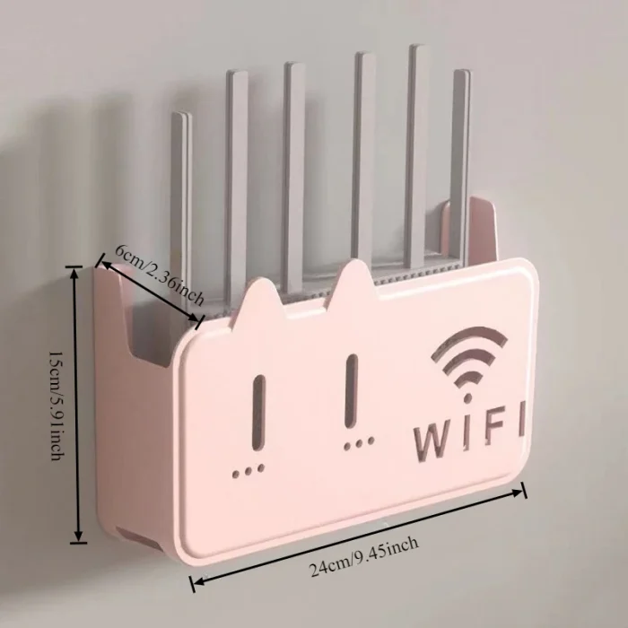 No-Drill Multi-Device Holder – Adhesive Shelf for WiFi Router, Modem & Multi-Device - Image 5