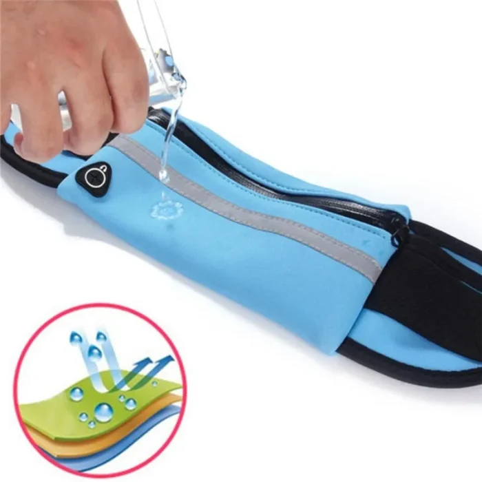 Waterproof Running Waist Bag Canvas Sports Jogging Portable Outdoor Phone Holder Belt Bag Women Men Fitness Sport Accessories - Image 4