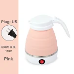 0.6L Mini Folding Kettle Portable Water Heater electric kettle household water heater silicone compression Easy To Travel - Image 10