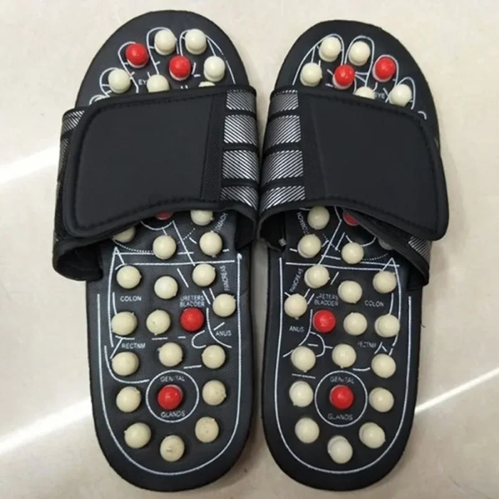 Acupoint Massage Slippers For Men Women Sandals Feet Chinese Acupressure Therapy Medical Rotating Foot Massager Shoes Unisex - Image 5