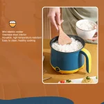 Electric Mini Hot Pot 1.8L 600W Non Stick 2 Levels Adjustable Stainless Steel Electric Pot Electric Cooker Rapid Noodles Cooker - Image 4