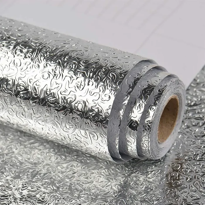 Gold Self Adhesive Wallpaper Metal Look Kitchen Oil Waterproof Contact Paper Peel and Stick DIY Decor Shelf Liner Sticker  1-10M - Image 11
