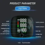 1 Set Blood Pressure Monitor Digital One Button Automatic Wrist Voice Tonometers For Home Use - Image 5