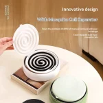 Metal Mosquito Coil Burner Holder With Lid Insect Repellent Spiral Incense For Home Patio Camping Desktop Storage Picnic Desk - Image 6