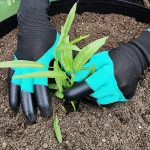 Horticultural Gardening Gloves with Claws Digging Gloves Garden Vegetable Flower Garden Planting Stab Resistant Protective Latex Gloves - Image 5